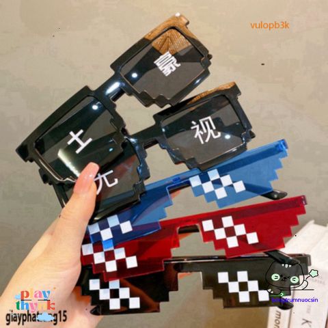 Kính Thuglife MINECRAFT 6 Chấm - Kính Mát Thời Trang Đẹp Màu Sắc Độc Đáo Dành Cho Người Yêu Thích Sáng Tạo