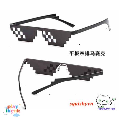 Kính Thuglife 6 Chấm MINECRAFT - Mắt Kính Thời Trang Nhiều Màu Sắc Cho Game Thủ - Giá Rẻ Siêu Cạnh Tranh