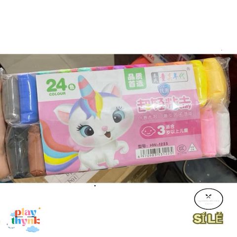 Bộ màu đất sét tự khô 12-24 sắc thái - Gói nghệ thuật tiện lợi cho ý tưởng sáng tạo và thủ công