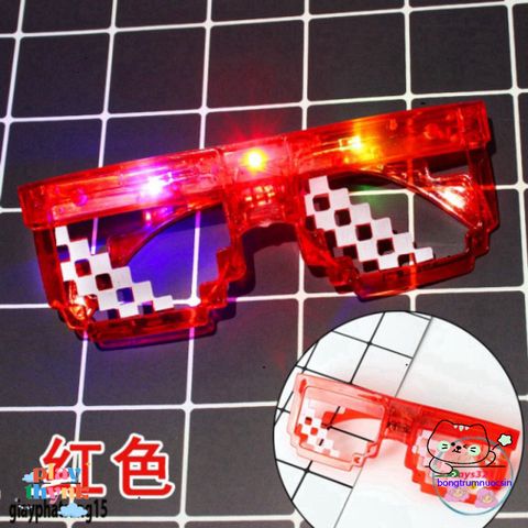 Kính Thuglife MINECRAFT 6 Chấm LED Độc Đáo - Kính Mát Thời Trang Cho Nam Nữ, Phong Cách Năng Động, Hot Trend 2021
