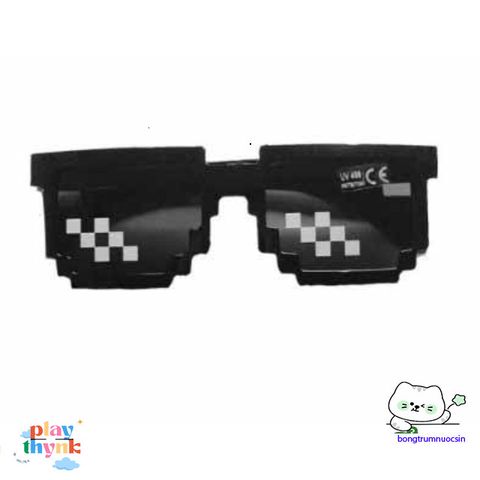 Kính Mát 8 Bit Thug Life - Kính Râm Pixel Unisex Dành Cho Fan Meme & Tiệc Minecraft - Món Quà Độc Đáo