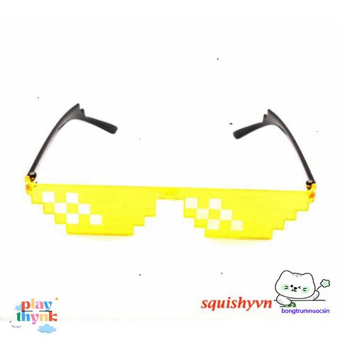 Kính Mát 8 Bit Thug Life - Kính Râm Pixel Unisex Dành Cho Fan Meme & Tiệc Minecraft - Món Quà Độc Đáo