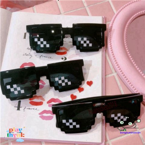 Kính Thuglife 6 Chấm MINECRAFT - Kính Mắt Thời Trang Độc Đáo Nhiều Màu Cho Giới Trẻ, Phong Cách Cool Ngầu