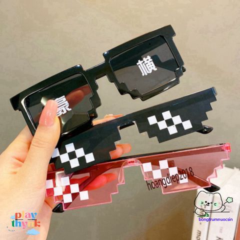 Kính Thuglife 6 Chấm MINECRAFT - Kính Mắt Thời Trang Độc Đáo Nhiều Màu Cho Giới Trẻ, Phong Cách Cool Ngầu