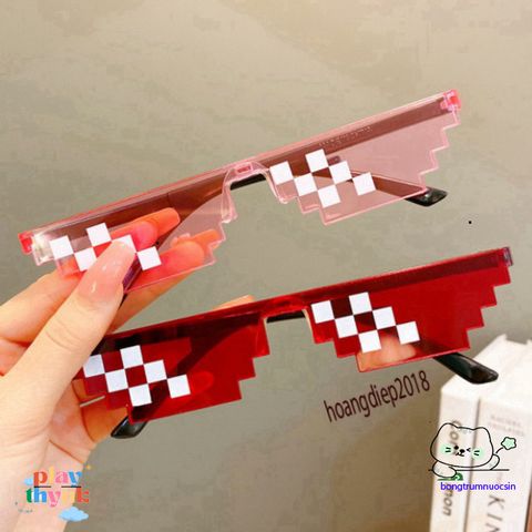 Kính Thuglife 6 Chấm MINECRAFT - Kính Mắt Thời Trang Độc Đáo Nhiều Màu Cho Giới Trẻ, Phong Cách Cool Ngầu