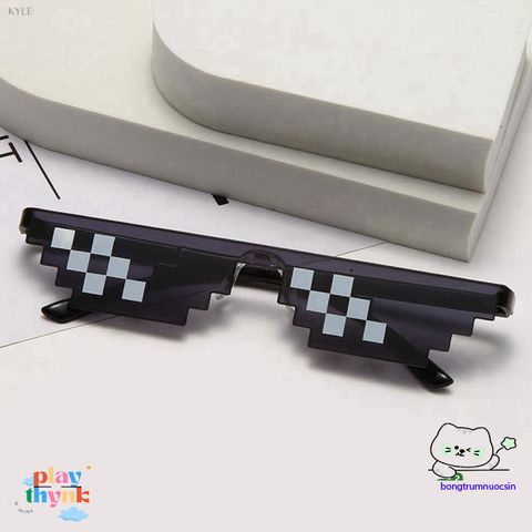 Kính Mát Pixel Thời Trang - Phụ Kiện Tiệc Tùng và Hóa Trang Độc Đáo, Quà Tặng Đặc Biệt cho Bé Trai, Bé Gái