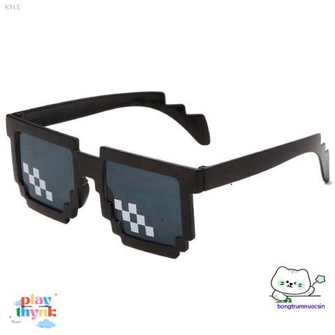 Kính Mát Pixel Thời Trang - Phụ Kiện Tiệc Tùng và Hóa Trang Độc Đáo, Quà Tặng Đặc Biệt cho Bé Trai, Bé Gái