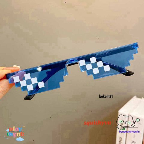 Kính Mát Thug Life Đen - Phong Cách Cá Tính Cho Game Thủ & Fan Meme - Kính Mát Chống Nắng Chất Lượng Cao
