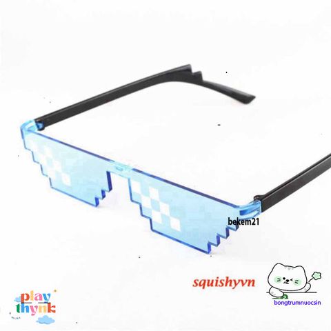 Kính Mát Thug Life Đen - Phong Cách Cá Tính Cho Game Thủ & Fan Meme - Kính Mát Chống Nắng Chất Lượng Cao