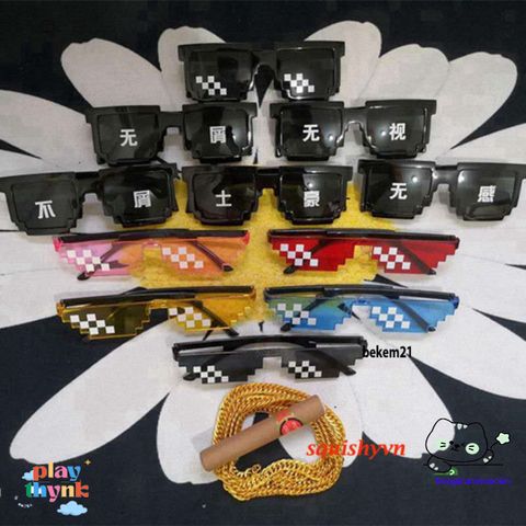 Kính Mát Nhiều Màu PVN52031 Thug Life - Phụ Kiện Thời Trang Dành Cho Game Thủ - Kiểu Dáng Năng Động và Cá Tính