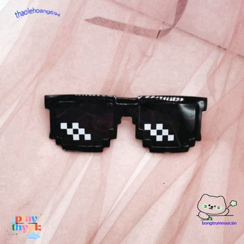 Kính Mắt Không Viền Vuông Thug Life - Phong Cách Hip Hop Thời Thượng Cho Unisex, Quà Tặng Độc Đáo Cho Game Thủ Và Người Đam Mê Meme