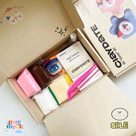 Bộ Đất Nặn Crabit Clay Date - Dụng Cụ Nghệ Thuật Handmade Siêu Nhẹ Kèm Hướng Dẫn Sáng Tạo Độc Đáo Cho Trẻ Em