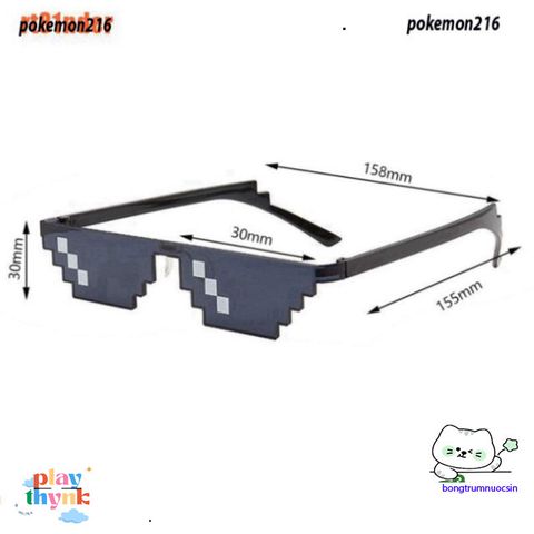 Kính Mát Thug Life Attiny 8 Bit Pixel - Kính Mắt Pixel Hóa Độc Đáo Dành Cho Game Thủ - Quà Tặng Thú Vị