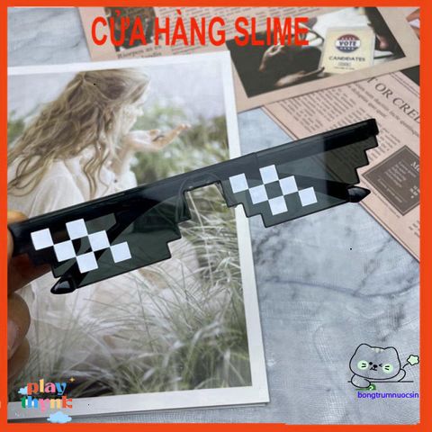 Kính Mắt Thuglife 6 Chấm MINECRAFT - Kính Thời Trang Nhiều Màu Sắc Cho Nam Nữ, Phong Cách Cute 8Bit, Hot Trend 2021