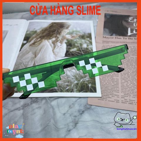 Kính Mắt Thuglife 6 Chấm MINECRAFT - Kính Thời Trang Nhiều Màu Sắc Cho Nam Nữ, Phong Cách Cute 8Bit, Hot Trend 2021
