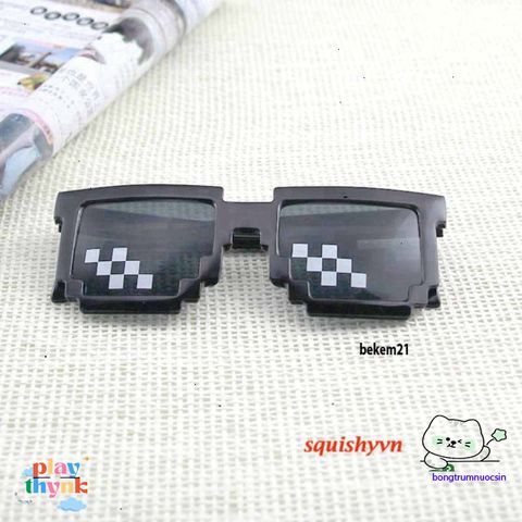 Bộ Kính Gương Thug Life 6 Màu - Kính Mát Thời Trang Cho Gamer, Phụ Kiện Cá Tính, Phong Cách Độc Đáo