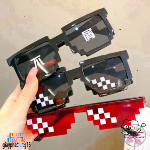 Kính Mắt Thời Trang Thug Life 6 Chấm MINECRAFT - Phụ Kiện Năng Động Độc Đáo Cho Nam Nữ, Chất Liệu ABS Bền Bỉ