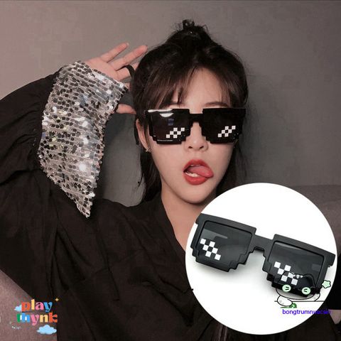 Kính Mát Oversized Thug Life - Phong Cách Trẻ Trung, Chống Tia UV, Phụ Kiện Gamer Siêu Ngầu, Kiểu Dáng Độc Đáo, Đen