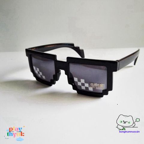 Kính Mát Oversized Thug Life - Phong Cách Trẻ Trung, Chống Tia UV, Phụ Kiện Gamer Siêu Ngầu, Kiểu Dáng Độc Đáo, Đen