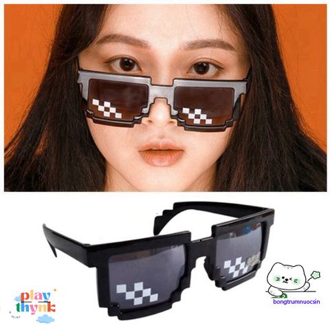 Kính Mát Oversized Thug Life - Phong Cách Trẻ Trung, Chống Tia UV, Phụ Kiện Gamer Siêu Ngầu, Kiểu Dáng Độc Đáo, Đen