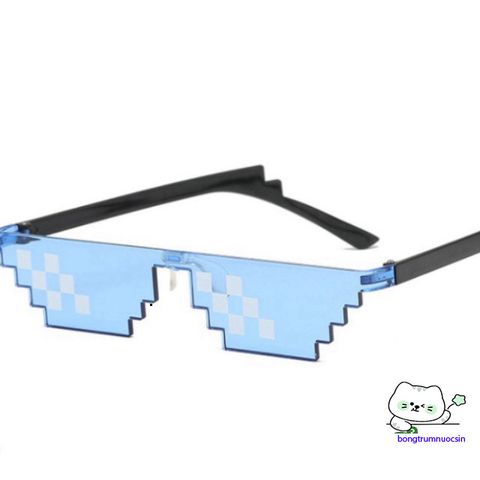Kính Mắt Thug Life 8bit - Phong Cách MINECRAFT Độc Đáo, Chống Bụi, Kiểu Dáng Dễ Thương cho Nam Nữ