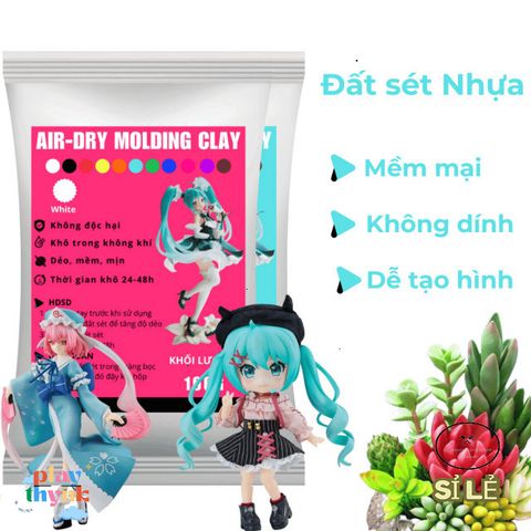 Đất Sét Resin 100G - Vật Liệu Tự Khô Tạo Hình Chibi và Hoa Nghệ Thuật - Dễ Dàng Sử Dụng, Bền Đẹp, Phù Hợp Với Người Yêu Thích Thủ Công