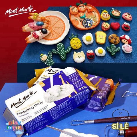 Đất Sét Tự Khô Mont Marte - Đất Nặn Mềm Dễ Dùng Cho Nghệ Sĩ Cơ Bản và Chuyên Nghiệp - Lựa Chọn Tốt Cho Sáng Tạo Thủ Công