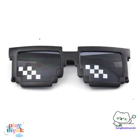 Kính Thug Life Minecraft Vuông 6 Chấm - Kính Mát Thời Trang Độc Đáo, Chống Xước, Phong Cách Năng Động