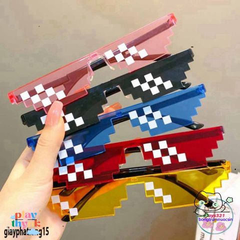Kính Mắt Thời Trang Thuglife 6 Chấm MINECRAFT - Độc Đáo và Nhiều Màu Sắc Hấp Dẫn Dành Cho Người Hâm Mộ Game