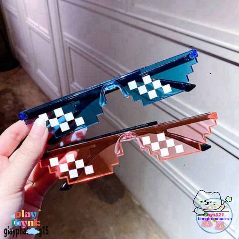 Kính Mắt Thời Trang Thuglife 6 Chấm MINECRAFT - Độc Đáo và Nhiều Màu Sắc Hấp Dẫn Dành Cho Người Hâm Mộ Game
