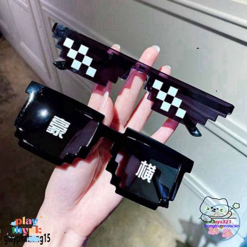 Kính Mắt Thời Trang Thuglife 6 Chấm MINECRAFT - Độc Đáo và Nhiều Màu Sắc Hấp Dẫn Dành Cho Người Hâm Mộ Game