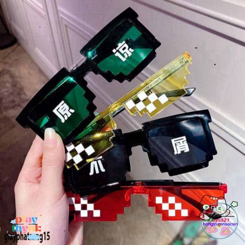 Kính Mắt Thời Trang Thuglife 6 Chấm MINECRAFT - Độc Đáo và Nhiều Màu Sắc Hấp Dẫn Dành Cho Người Hâm Mộ Game