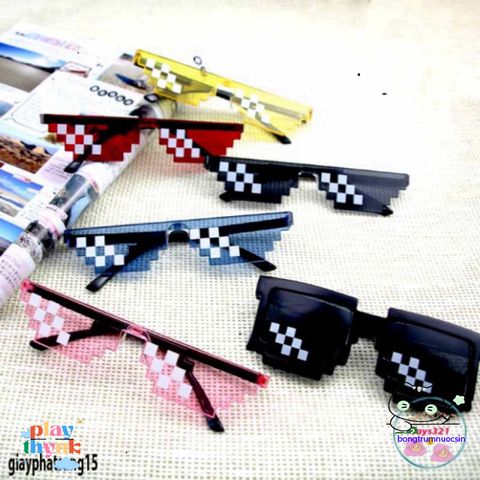 Kính Mắt Thời Trang Thuglife 6 Chấm MINECRAFT - Độc Đáo và Nhiều Màu Sắc Hấp Dẫn Dành Cho Người Hâm Mộ Game