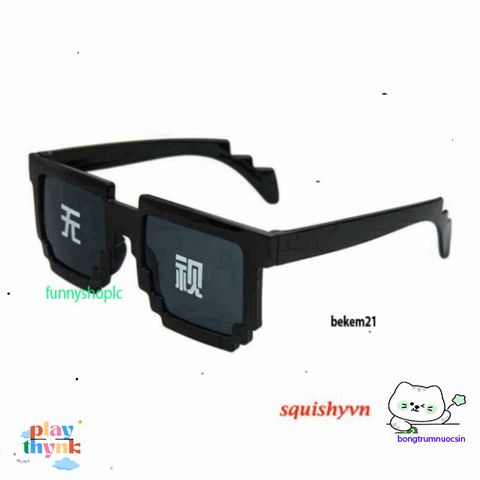 Kính Mắt Thug Life Minecraft Siêu Ngầu - Kính Thời Trang Unisex Bảo Vệ UV Đẳng Cấp Cho Nam Nữ