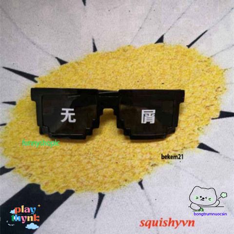 Kính Mắt Thug Life Minecraft Siêu Ngầu - Kính Thời Trang Unisex Bảo Vệ UV Đẳng Cấp Cho Nam Nữ