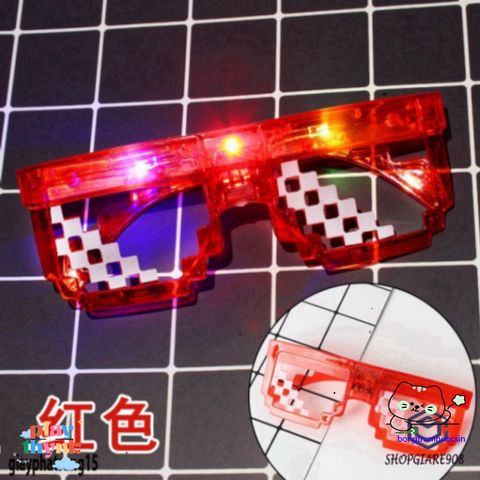 Kính Mắt LED 6 Điểm MINECRAFT Thuglife - Kiểu Dáng Thời Trang Phát Sáng Đa Màu, Phù Hợp Với Mọi Phong Cách Ngầu!