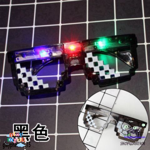 Kính Mắt LED 6 Điểm MINECRAFT Thuglife - Kiểu Dáng Thời Trang Phát Sáng Đa Màu, Phù Hợp Với Mọi Phong Cách Ngầu!