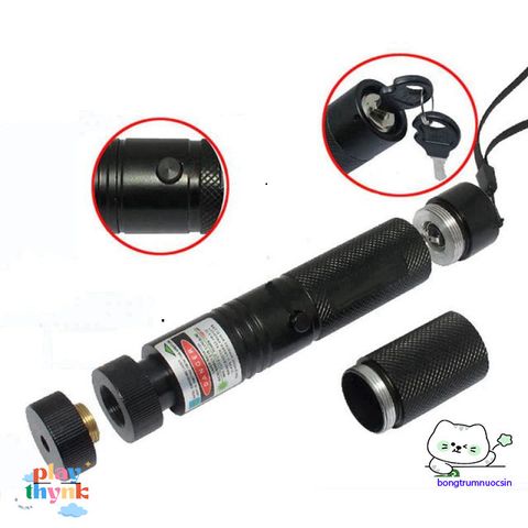 Đèn Pin Laser HD303 - Tia Laser Mạnh 5.000mw Xanh Lá, An toàn với Khóa, Hiệu ứng Kính Vạn Hoa, Dụng Cụ Hướng Dẫn Du Lịch