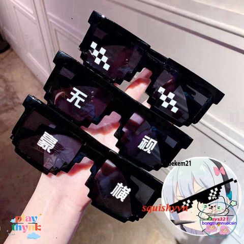 Kính Thuglife 6 Chấm MINECRAFT - Kính Râm Thời Trang Độc Đáo Cho Nam/Nữ, Phong Cách Thug Life Tươi Sáng!