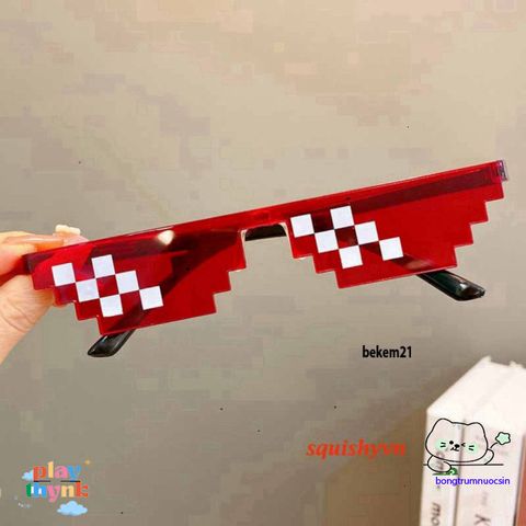 Kính Thuglife 6 Chấm MINECRAFT - Kính Râm Thời Trang Độc Đáo Cho Nam/Nữ, Phong Cách Thug Life Tươi Sáng!