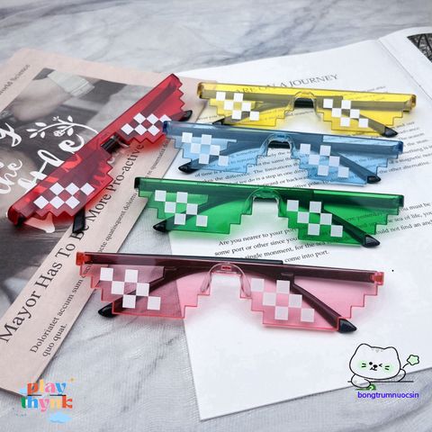 Kính Thuglife 6 Điểm MINECRAFT - Kính Mắt Thời Trang Nhiều Màu Sắc Dành Cho Nam Nữ - Phong Cách Độc Đáo 2021