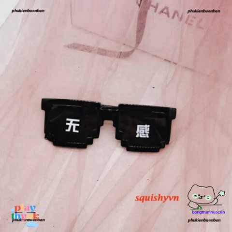Kính Gương Thug Life 6 Chấm Nhiều Màu - Kính Mắt Thời Trang Gamer Siêu Ngầu phong cách Minecraft
