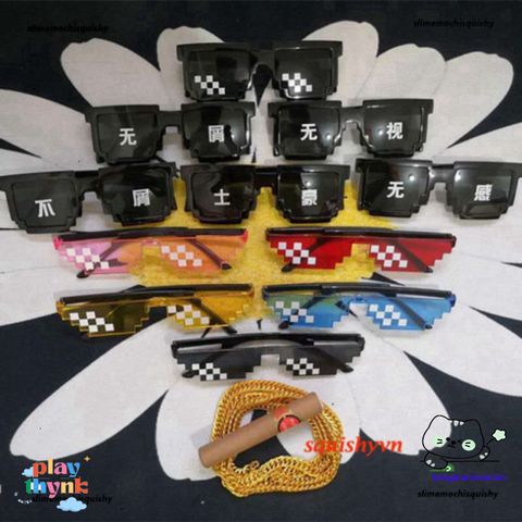 Kính Màu Sắc 6 Chấm PVN52031 - Kính Thug Life Độc Đáo Dành Cho Game Thủ và Người Yêu Thời Trang