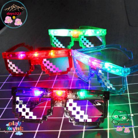 Kính Mắt Thuglife 6 Chấm LED MINECRAFT - Phong Cách Thời Trang Nổi Bật Nhiều Màu Sắc Cho Nam Nữ