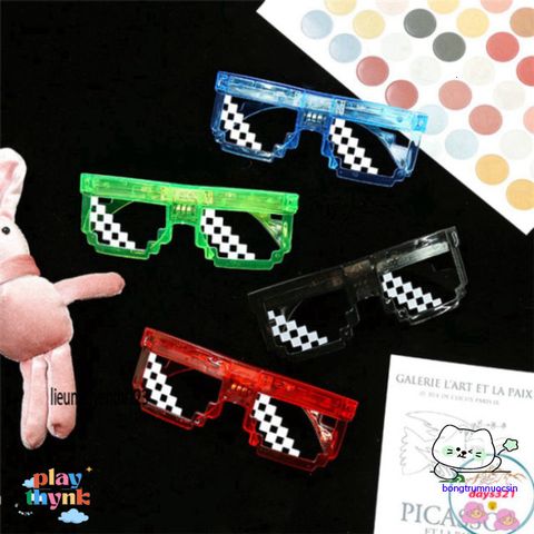 Kính Mắt Thuglife 6 Chấm LED MINECRAFT - Phong Cách Thời Trang Nổi Bật Nhiều Màu Sắc Cho Nam Nữ
