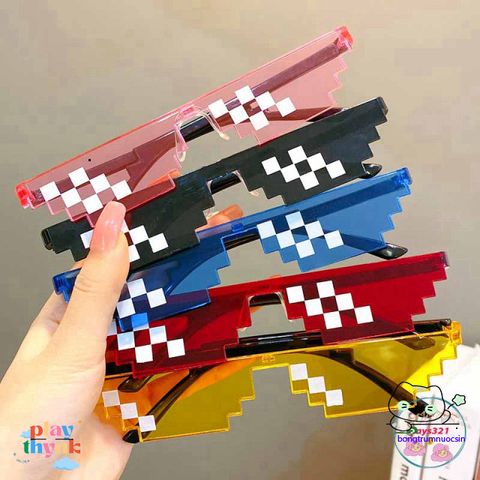 Kính Mắt Thuglife 6 Chấm MINECRAFT - Kính Chắn Bụi, Thời Trang Dành Cho Nam Nữ, Hot Trend 2021