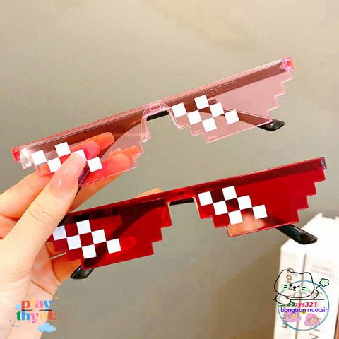 Kính Mắt Thuglife 6 Chấm MINECRAFT - Kính Chắn Bụi, Thời Trang Dành Cho Nam Nữ, Hot Trend 2021