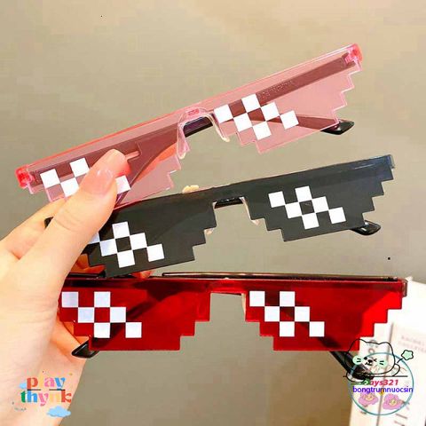Kính Mắt Thuglife 6 Chấm MINECRAFT - Kính Chắn Bụi, Thời Trang Dành Cho Nam Nữ, Hot Trend 2021