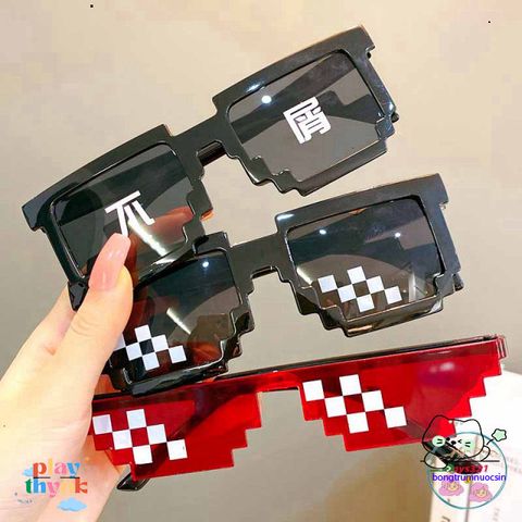 Kính Mắt Thuglife 6 Chấm MINECRAFT - Kính Chắn Bụi, Thời Trang Dành Cho Nam Nữ, Hot Trend 2021