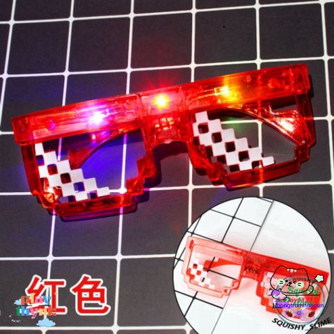 Kính Thuglife 6 Chấm MINECRAFT LED - Kính Mắt Phát Sáng Độc Đáo với Nhiều Màu Sắc Thời Trang Dành Cho Nam Nữ